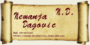 Nemanja Dagović vizit kartica